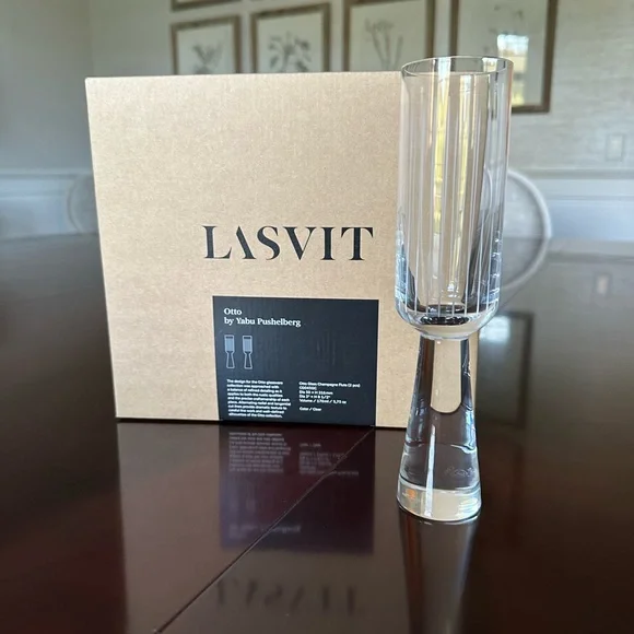 Lasvit Luxury Otto Champagne Glasses (2) - Picture 3 of 9